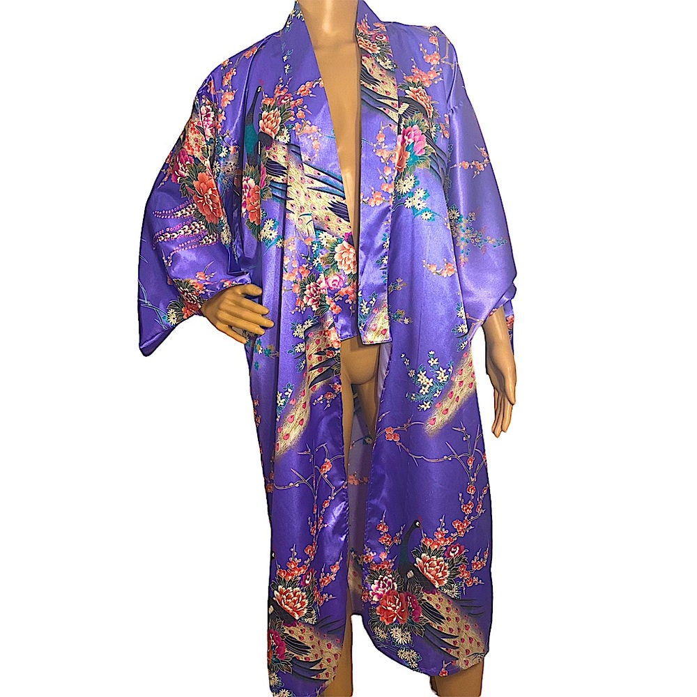 VINTAGE FP IN TOKYO RARE JAPANESE FLORAL KIMONO ROBE